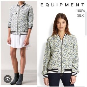 Equipment Floral Silk Bomber